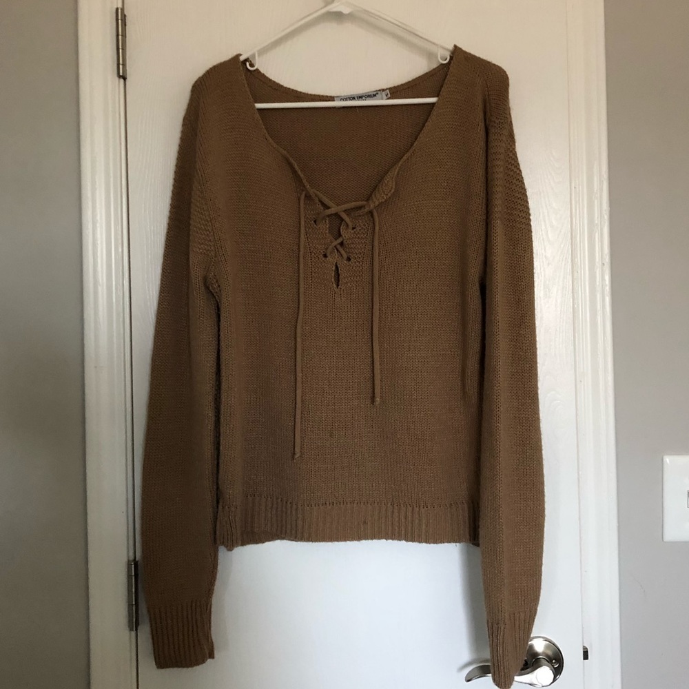 Tan sweater